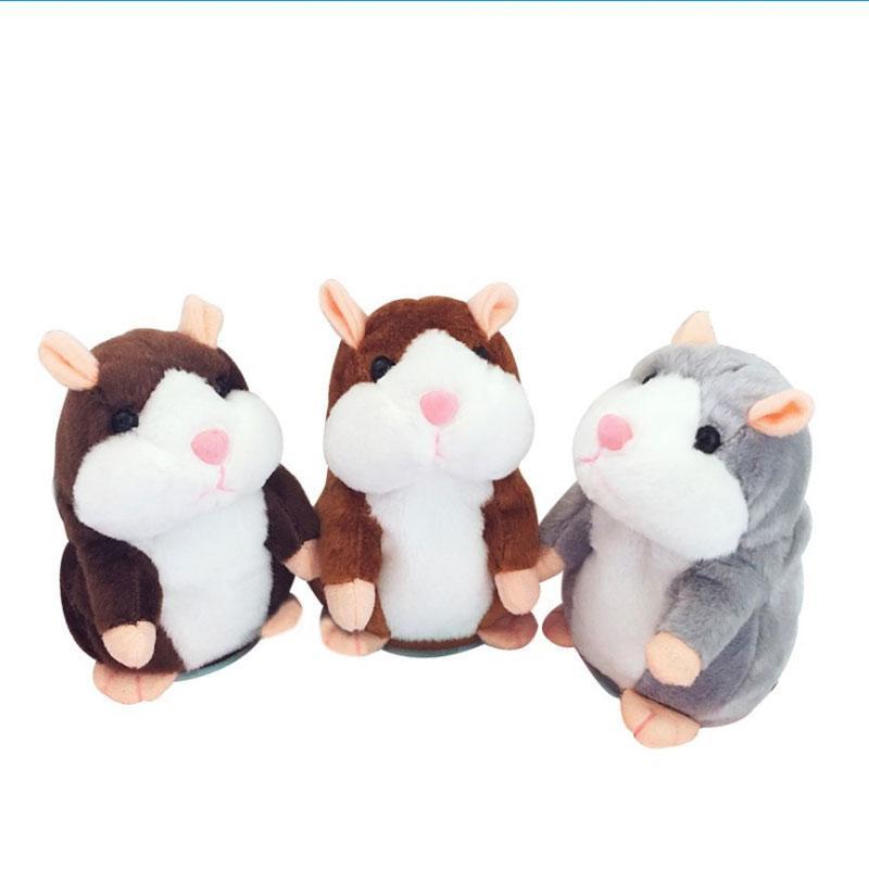 🎉LAST DAY SALE 50% OFF!!🎁Talking Hamster Plush Toy, Interactive Repeating Hamster Stuffed Doll for Kids & Party Gift 🐹