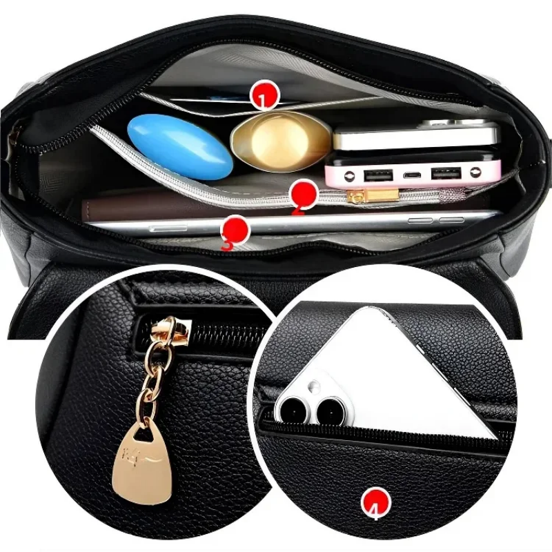 👜 60% RABATT! 💼 Stilvolle Mehrlagen-Ledertasche für Damen – Hochwertiges Material, Großzügiges Fassungsvermögen & Vielseitig ✨