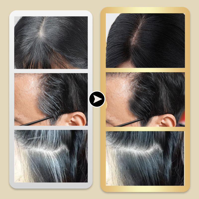 🔥Black-Friday-Mega-Angebot – 50 % Rabatt!🔥Temporäre Haarfärbemaske mit Applikationskamm - Sofortige Grauabdeckung für Haare & Bart