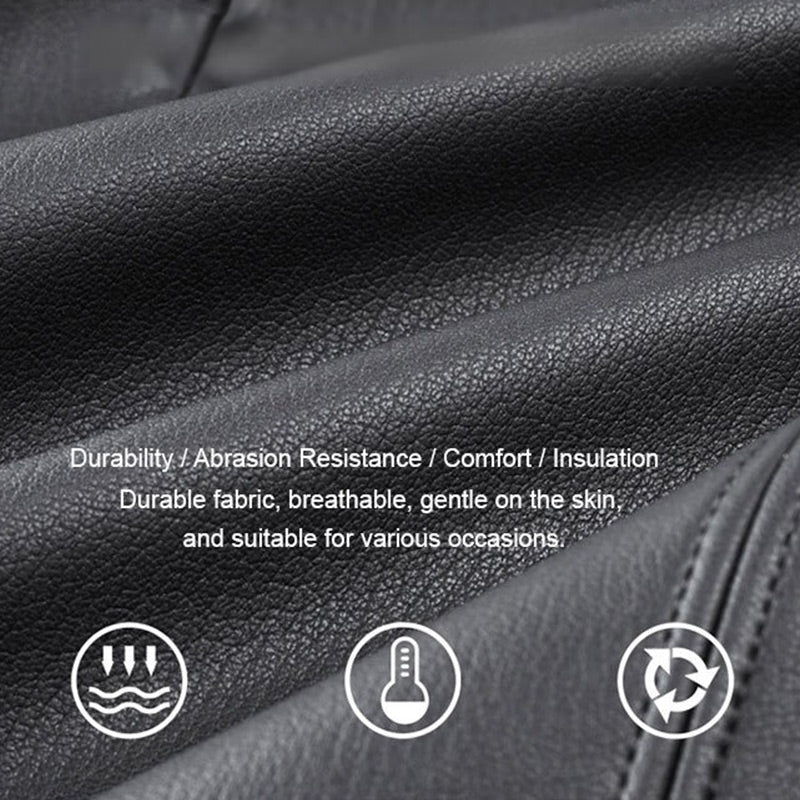 Klassische PU-Lederjacke für Herren mit Frontreißverschluss 🔥Business Casual Easy Match