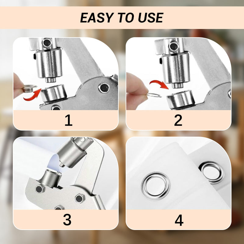 🛠️ LIMITED-TIME 50% RABATT! ✨ Ösenzange Set – Robust, Komplett, Für Planen & Leder 🔩