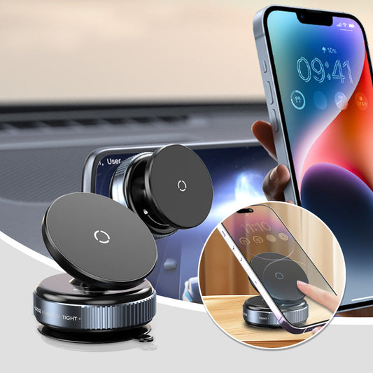 📱✨ Vakuum-Saug-Handyhalter mit N52-Magneten – 360° drehbar + Bis zu 7kg Tragkraft! ✨