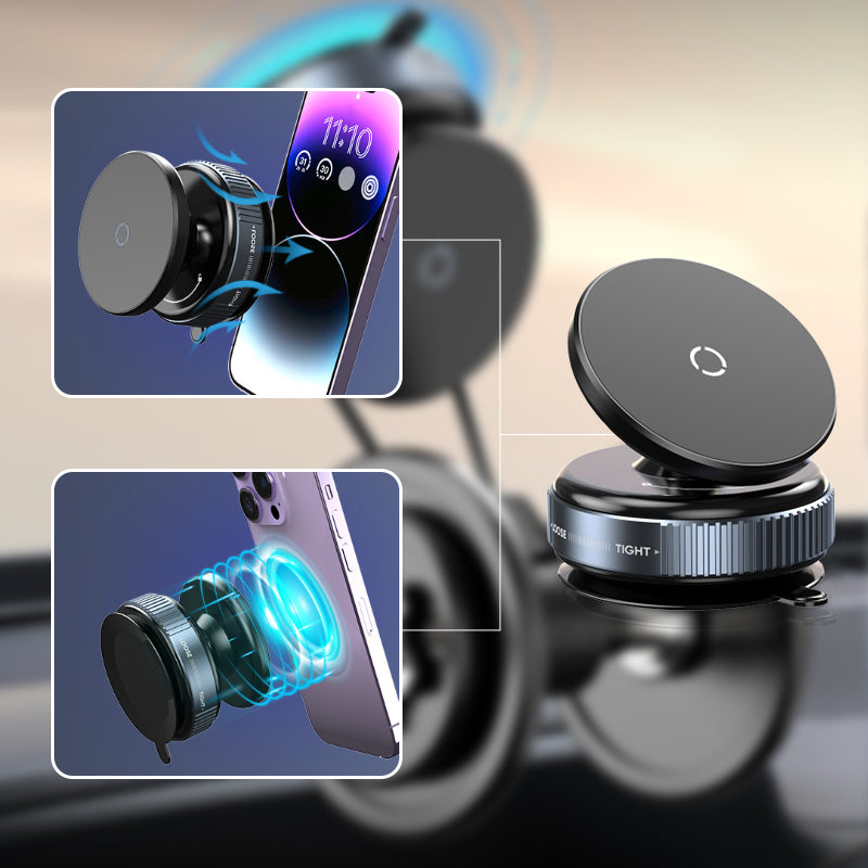 📱✨ Vakuum-Saug-Handyhalter mit N52-Magneten – 360° drehbar + Bis zu 7kg Tragkraft! ✨