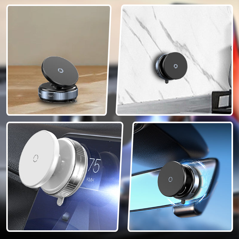 📱✨ Vakuum-Saug-Handyhalter mit N52-Magneten – 360° drehbar + Bis zu 7kg Tragkraft! ✨