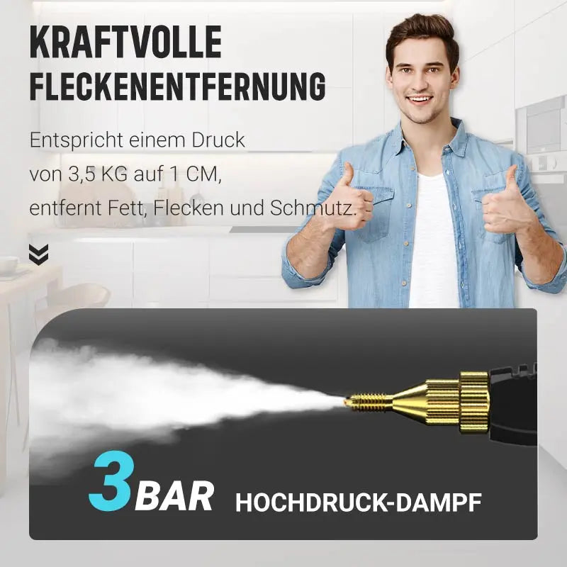 🔥50 % RABATT! 💨 INDUSTRIELLE DAMPFREINIGER 2500 W – Chemikalienfreie Desinfektion und Fettentfernung, ideal für Küchen 🌟🧼