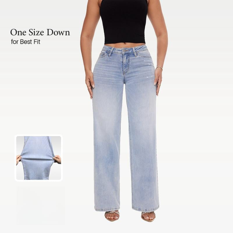 🔥Neues Modell, zeitlich begrenzter 49%-Rabatt🔥Lockere Jeans mit mittelhohem bis niedrigem Bund