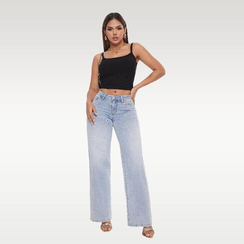 🔥Neues Modell, zeitlich begrenzter 49%-Rabatt🔥Lockere Jeans mit mittelhohem bis niedrigem Bund