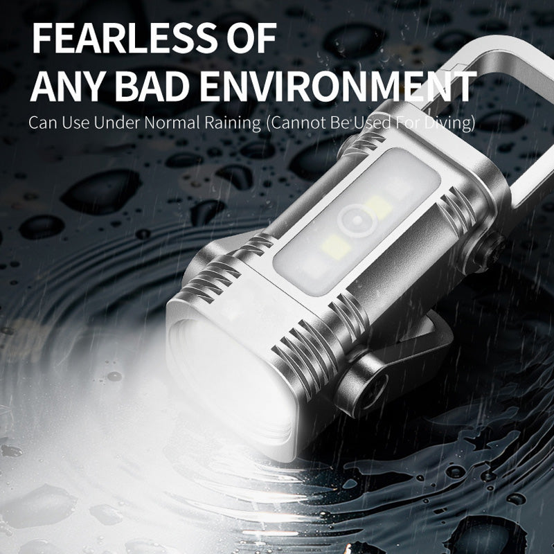 Multifunktionale Mini-Schlüsselanhänger-Taschenlampe mit Clip