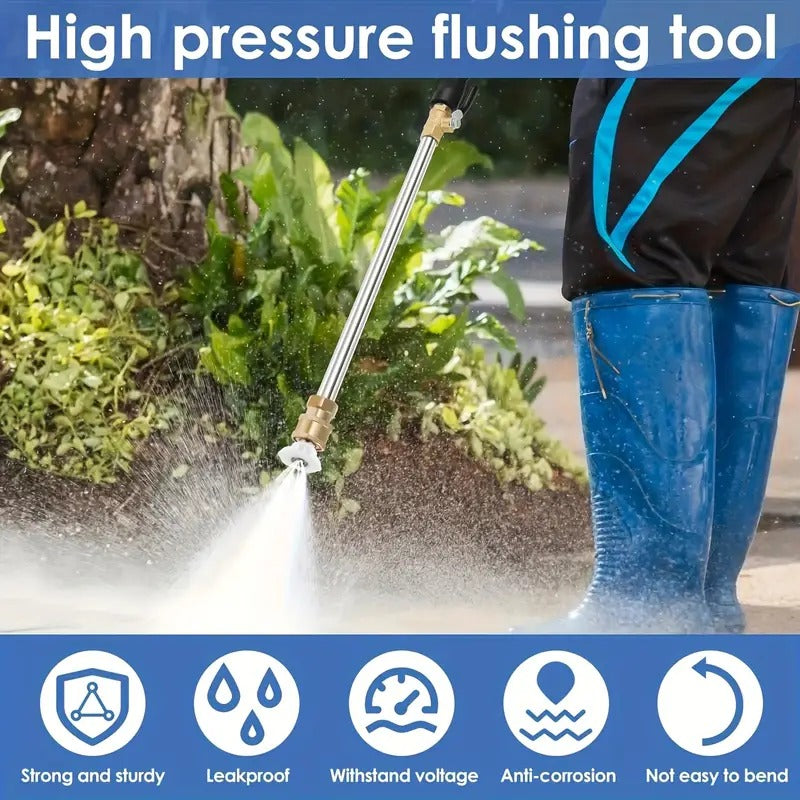 💦🔥 40% RABATT ⏰ Hochdruck-Wasserpistole aus Aluminiumlegierung – 3 austauschbare Düsen, kraftvoll & langlebig ✨