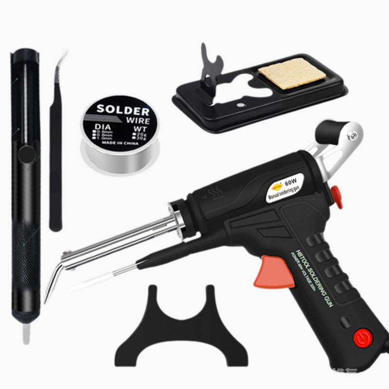 🥳60-W-Lötkolben-Set für 220 V EU, mit Lötdraht und Zubehör