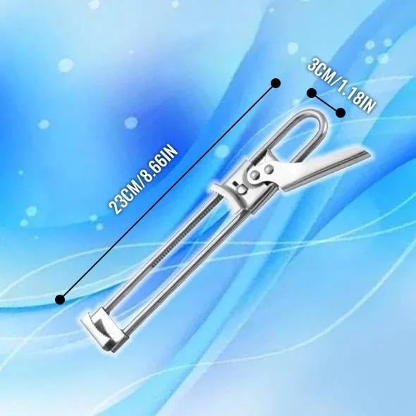 🥳2026 HEISSER DEAL🥳💞50K+ VERKAUFT! 🔥 50% RABATT! Verstellbarer Edelstahl-Glas- & Flaschenöffner – Zahnprofil, rutschfeste Arretierung, für Deckel bis 10 cm. Müheloses Öffnen! 🛡️💪