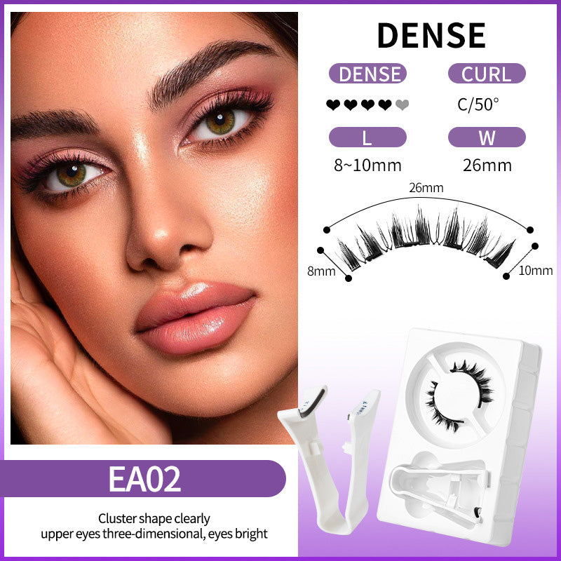 💖Wiederverwendbare magnetische Wimpern mit Applikator💯