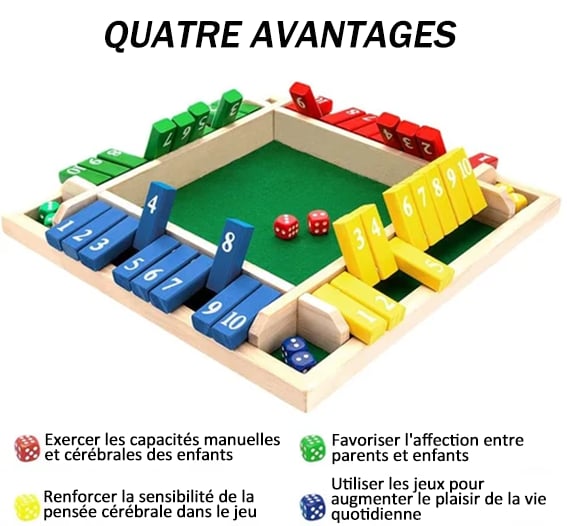 🔥Letzter Tag des Ausverkaufs 50 % Rabatt🔥🎲LUSTIGE FAMILIENSPIELE – Shut The Box Brettspiel