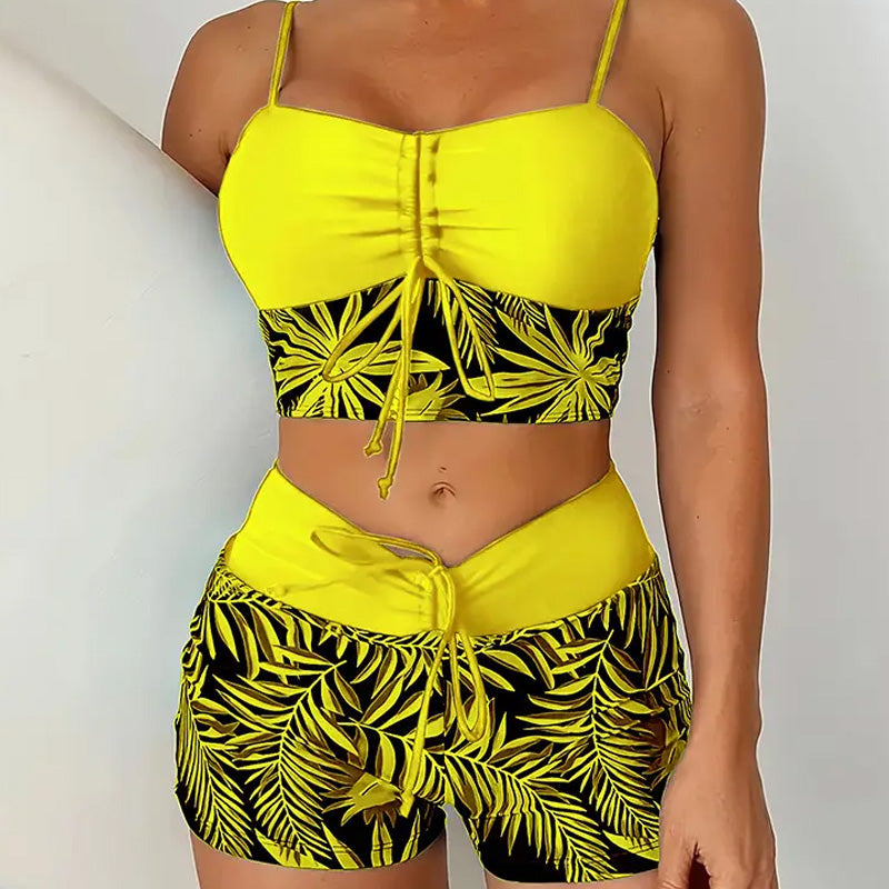 🏖️2025 Neues Design👙✨Damen bedrucktes zweiteiliges Badeanzug-Set