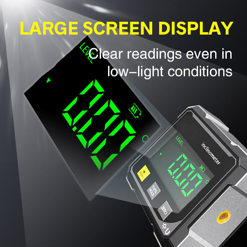 ⏳Begrenzte Zeit 50% Rabatt⏰4-seitiger magnetischer digitaler Winkelmesser mit Laser