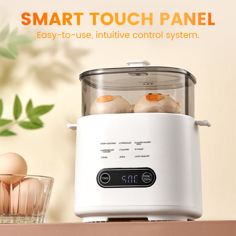 🎁2025 Neues Design🥚✨Mini-Multifunktions-Eierkochset mit Smart Touch Panel🔥
