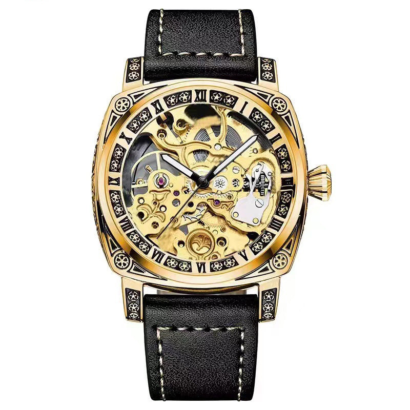 💥Heißer Verkauf 50 % Rabatt⌚Business-Mode-Analoguhr mit rundem Zifferblatt und Lederarmband