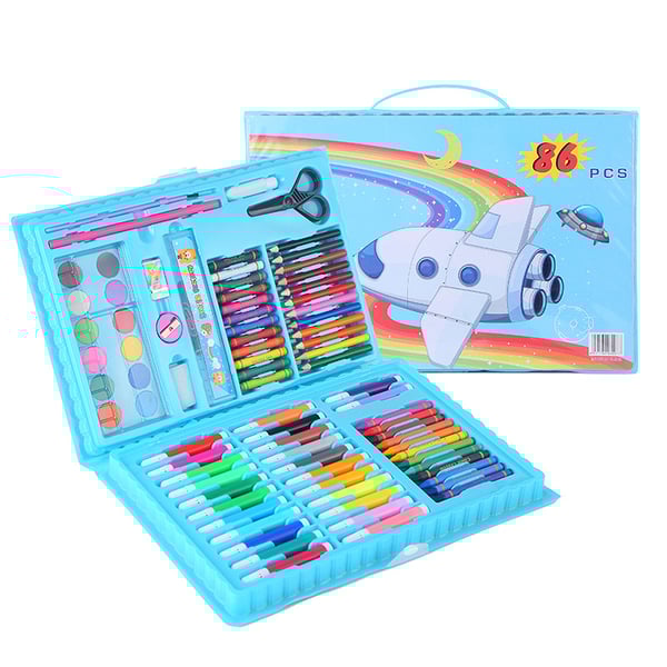 🔥Deluxe 6-in-1 Kreativ-Kunstset 🧑‍🎨 (Ideales Geschenk für Kinder) Jedes Kind ist ein Künstler!