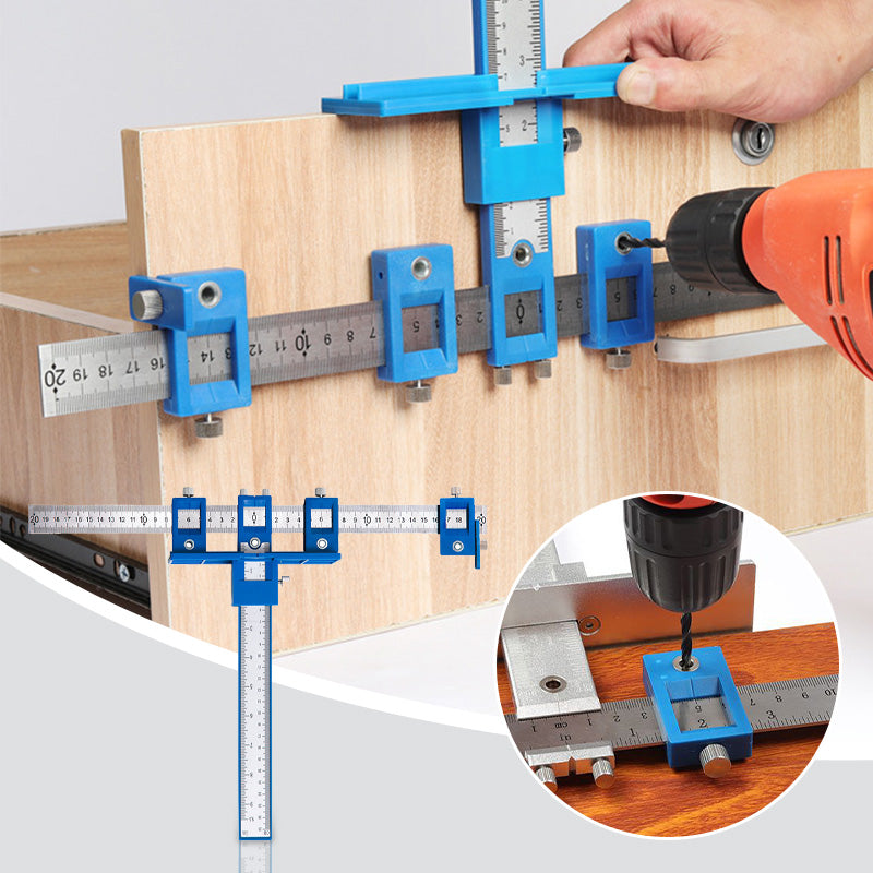 📢📢50 % RABATT !! ⏰Verstellbare Vorrichtung für Schrankbeschläge – Präzisionsführung, Robuste Aluminiumkonstruktion & Ideal Für Die Montage Von Möbelbeschlägen 🛠️
