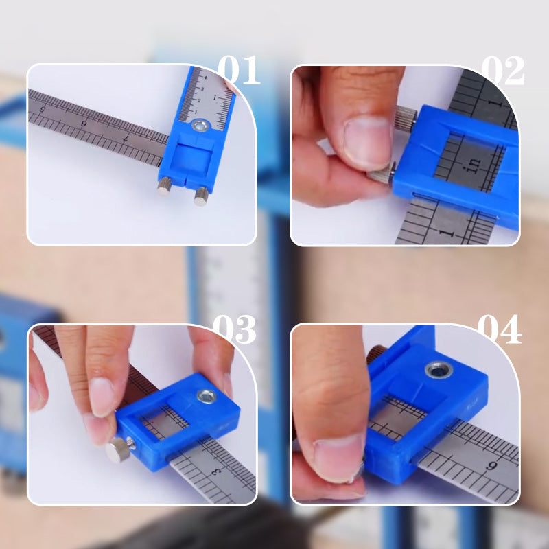 📢📢50 % RABATT !! ⏰Verstellbare Vorrichtung für Schrankbeschläge – Präzisionsführung, Robuste Aluminiumkonstruktion & Ideal Für Die Montage Von Möbelbeschlägen 🛠️