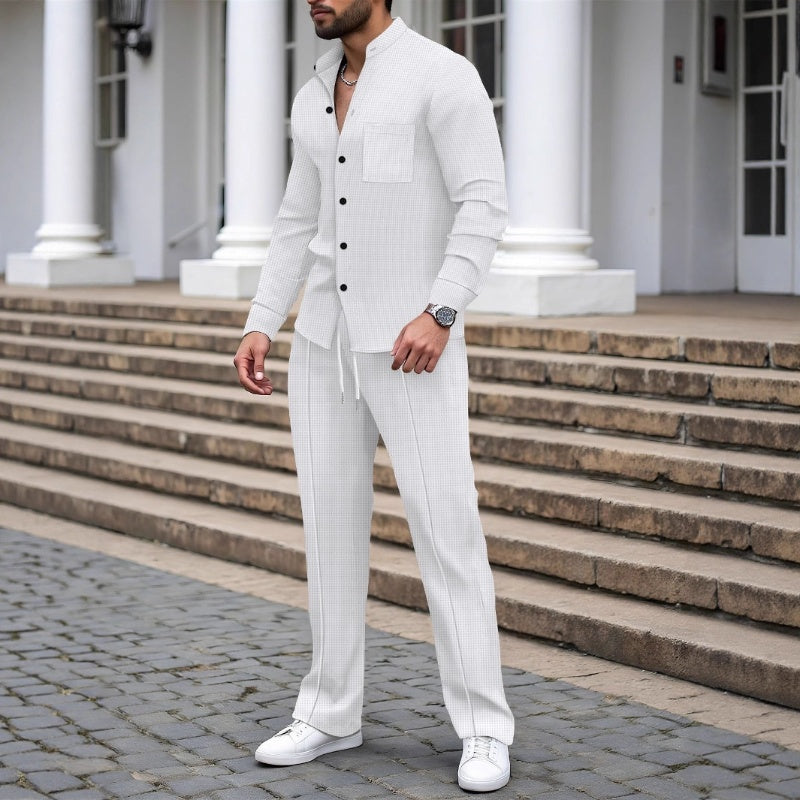 📢🔥Kauf 2 Artikel versandkostenfrei⏰ Herren 2-teiliges Waffle-Set – Bequemer Tragekomfort, Atmungsaktiv & Vielseitiger Style 🍂