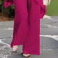 🌞Frühlingserwachen: 50% Rabatt!👗 Damen-Chiffon-Zweiteiler – Asymmetrisches Doppellagiges Top & Weite Hose – Atmungsaktiv & Elegant für Frühling & Urlaub