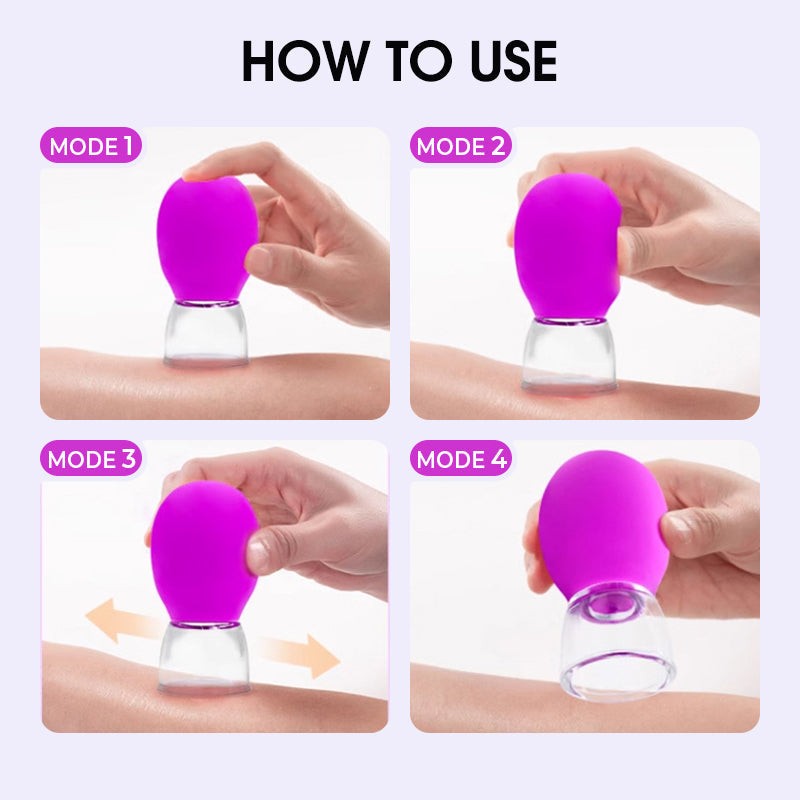 Massage-Schröpfglas aus Glas