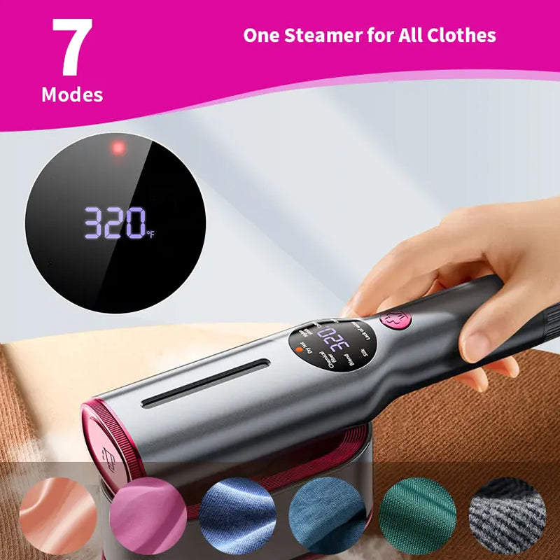 📢📢50 % RABATT!!! 🔥✨ Handdampfglätter – Intensiver Dampf, schnelles Aufheizen & 90° drehbarer Kopf | Ideal für Reisen und Zuhause ⚡