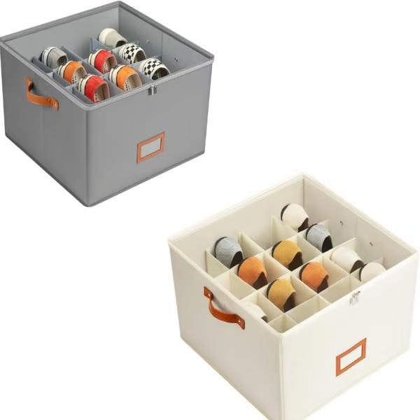 ⏰🔥 50 % RABATT FÜR BEGRENZTE ZEIT! 👟 Schuh-Aufbewahrungsbox aus Stoff: zusammenklappbar, geräumig, staubdicht und atmungsaktiv – ideal für Kleiderschränke und Schlafzimmer 🧺✨
