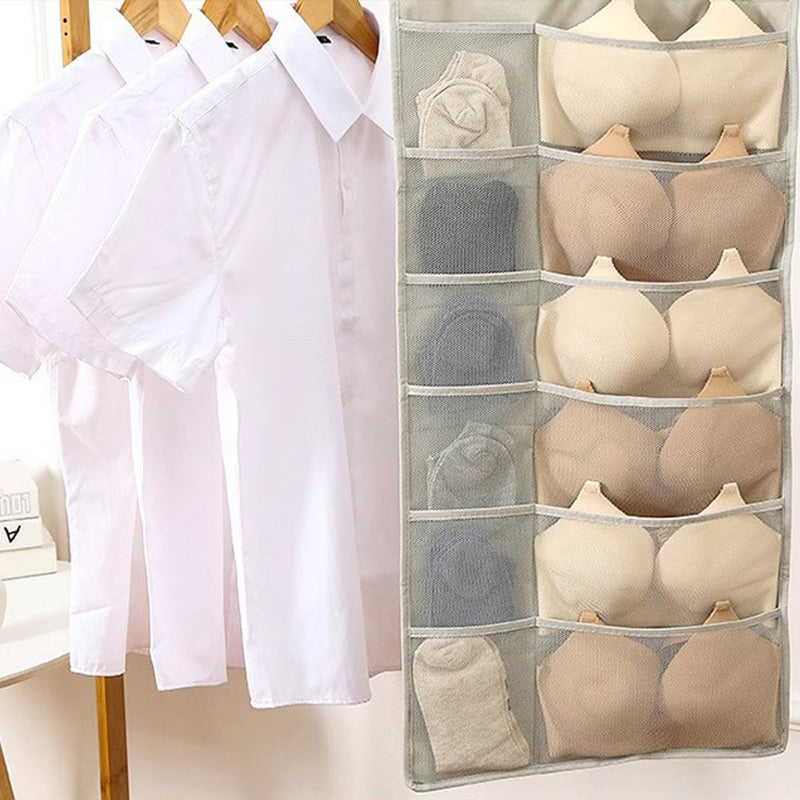 🩲 50% RABATT! 📦 Doppelseitiger Hängeorganizer für Unterwäsche – Platzsparend, vielseitig & übersichtlich – Ideal für Schrank & kleine Räume 🏠