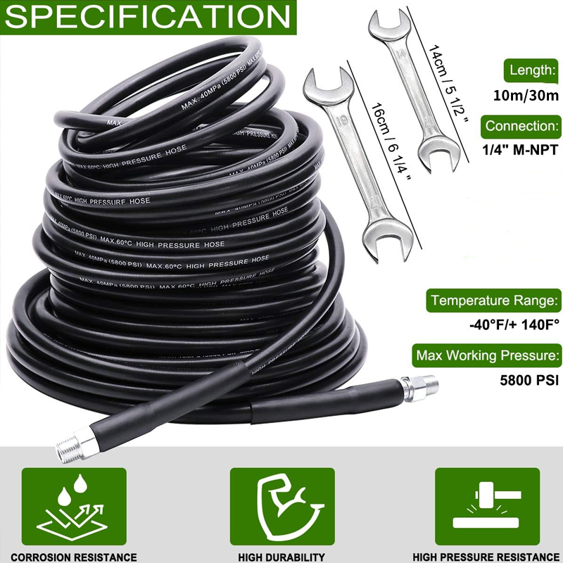 🔥Solange der Vorrat reicht 40 % Rabatt!🎉5800PSI Abwasserspüler-Kit für Hochdruckreiniger