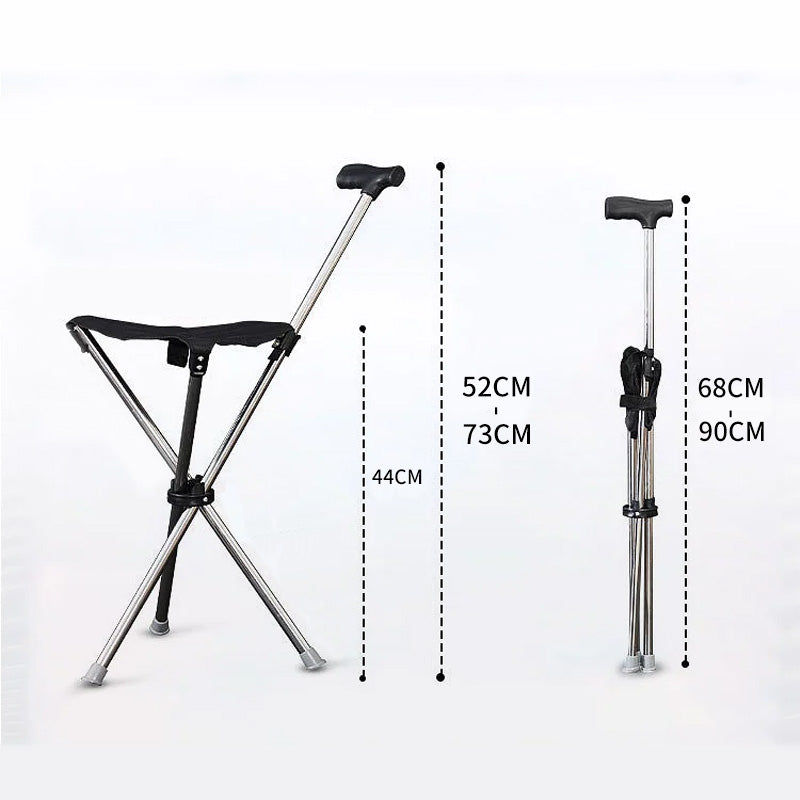 🔥💥 TOP BESTSELLER! 2-in-1 Gehstock mit Klappstuhl 🪑🚶‍♂️✨