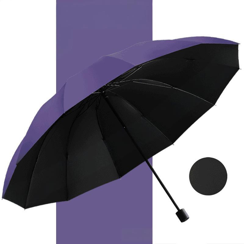 🌂55% Rabatt🔥Großer faltbarer Regenschirm mit 12 windfesten Speiche