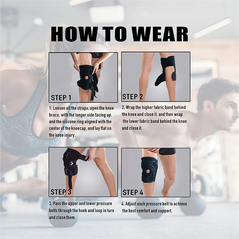 Breathable Adjustable Knee Support Brace