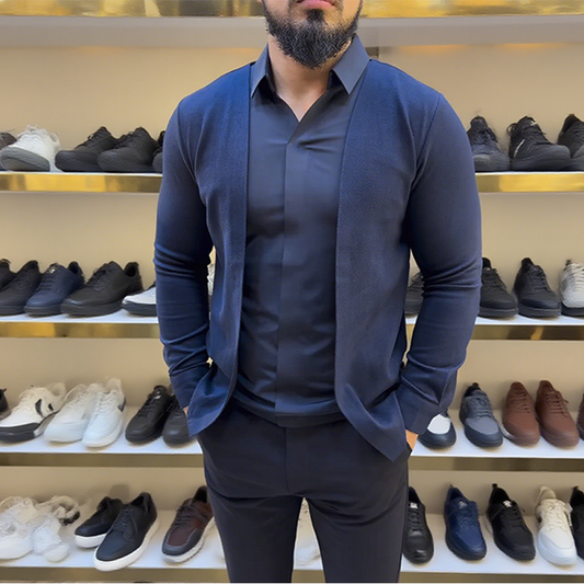 Herren Hemd in Layering-Optik