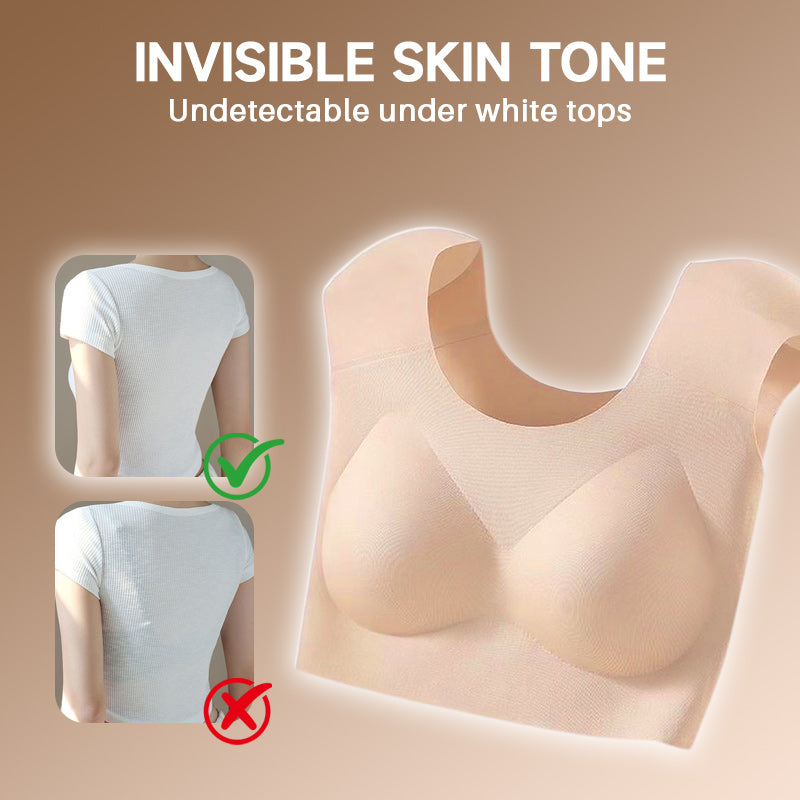 🔥Nur für kurze Zeit 50 % Rabatt🔥Nahtlose 2-in-1-Unterwäsche für Damen mit integrierten Schulterpolstern