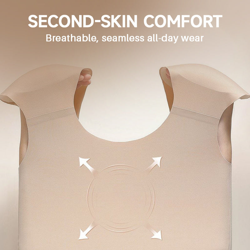 🔥Nur für kurze Zeit 50 % Rabatt🔥Nahtlose 2-in-1-Unterwäsche für Damen mit integrierten Schulterpolstern