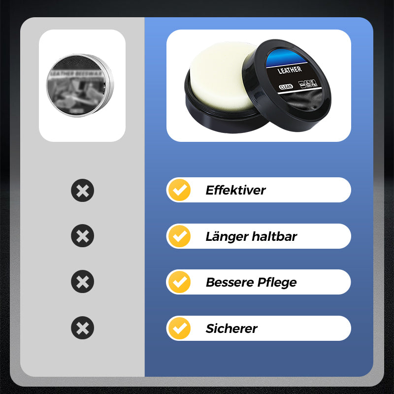 🧼 KAUFEN 2 ERHALTEN 3! ✨ Reinigungs- & Pflegecreme für Leder - Tiefenreinigung mit Natürlichen Ölen für Möbel, Autositze & Accessoires 🛋️🌟