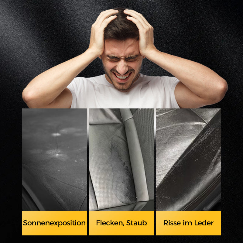 🧼 KAUFEN 2 ERHALTEN 3! ✨ Reinigungs- & Pflegecreme für Leder - Tiefenreinigung mit Natürlichen Ölen für Möbel, Autositze & Accessoires 🛋️🌟