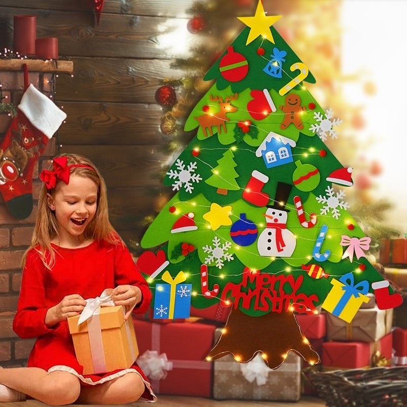 🎄Weihnachtsaktion - 50 % Rabatt🎁DIY-Filz-Weihnachtsbaum-Set