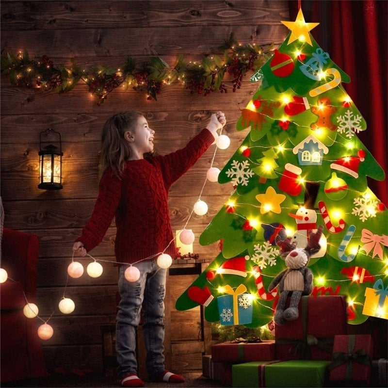 🎄Weihnachtsaktion - 50 % Rabatt🎁DIY-Filz-Weihnachtsbaum-Set