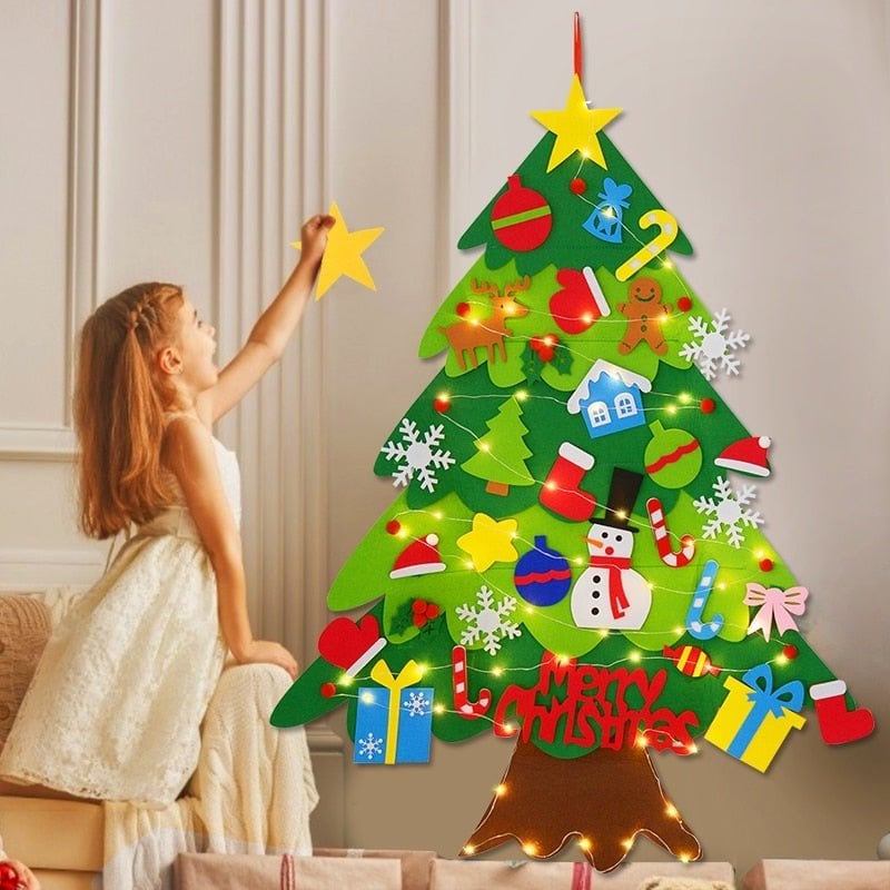 🎄Weihnachtsaktion - 50 % Rabatt🎁DIY-Filz-Weihnachtsbaum-Set
