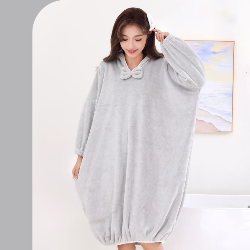 🔥Heißer Verkauf 50% 0FF🔥Saugfähiger und schnell trocknender Bademantel mit Kapuze