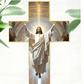 ✝️ 50% RABATT! ✨ Retro Jesus Christus Wandkreuz - Vintage Holzdesign mit Religiöser Symbolik für Spirituelle Raumdekoration 🕊️🌟