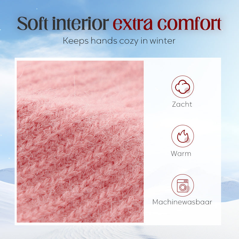 🧤 50% RABATT JETZT! ✨ Warme Thermo-Strickhandschuhe mit Touchscreen-Funktion - Weiches Fleecefutter mit Elastischem Bund für Outdoor-Aktivitäten ❄️📱