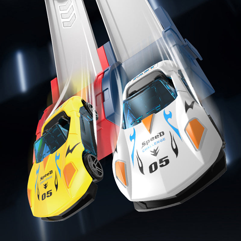 🔥Solange der Vorrat reicht 50 % Rabatt!🎉Doppel-Rennstrecke-Spielzeug-Set mit Startrampe für Kinder