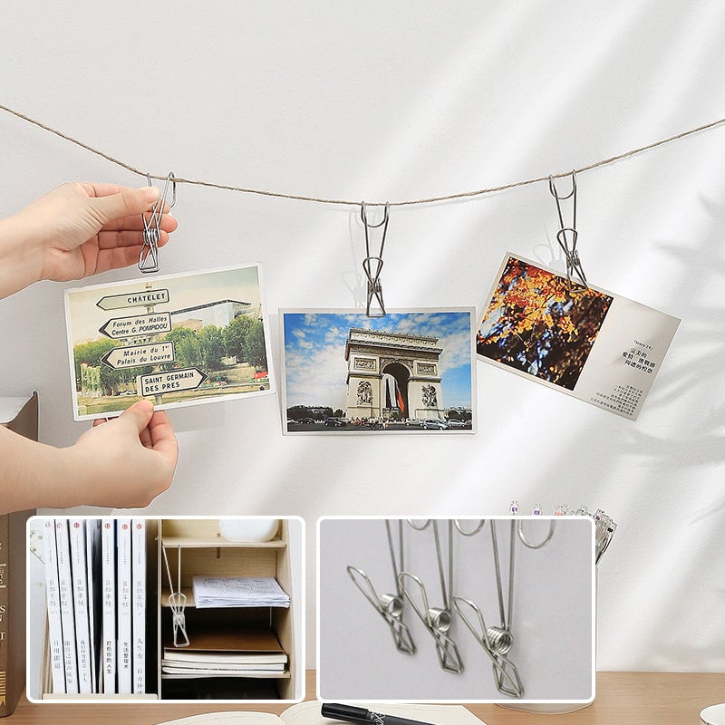 🔥Hakendrahtclip aus Edelstahl (10 Stück)