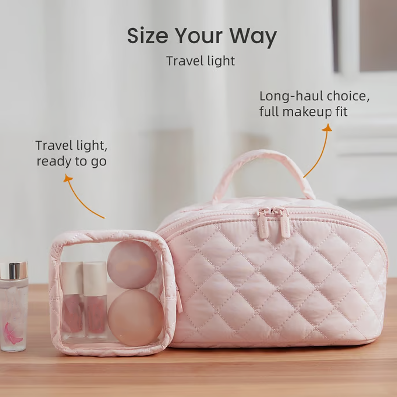 🖤 Black Friday-Sale: 50 % RABATT 🔥 Große, tragbare Kosmetiktasche mit Griff