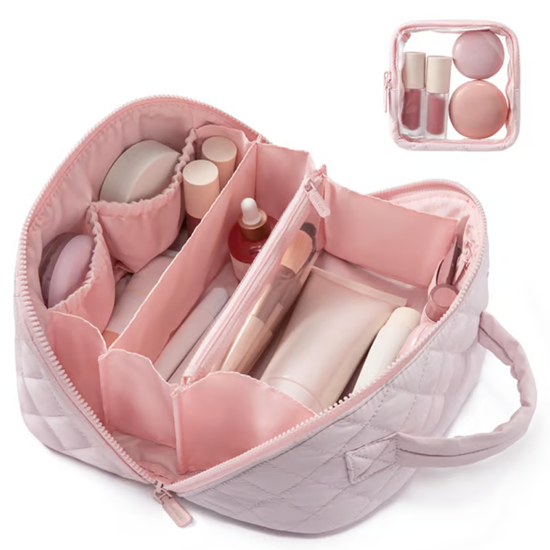 🖤 Black Friday-Sale: 50 % RABATT 🔥 Große, tragbare Kosmetiktasche mit Griff