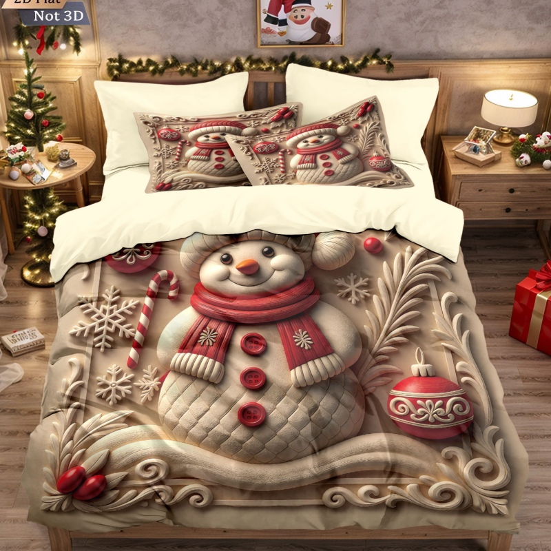 🔥Black-Friday-Mega-Angebot – 56 % Rabatt!🔥Festliches Weihnachts 3-teiliges Bettwäsche-Set